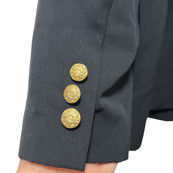 LL Bean Womens Microfiber Suit Jacket Blazer Size 12P Black Career Office NWT - Picture 4 of 11